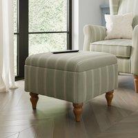 Oswald Stripe Storage Footstool