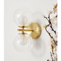 Leirah Ribbed 2 Light Wall Light