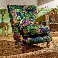 Charlbury Tropical Treasures Print Occasional Armchair NHM Tropical Treasures