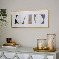 Skinny Gold Metal Panel Multi Photo Frame