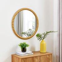 Bobbin Round Wall Mirror