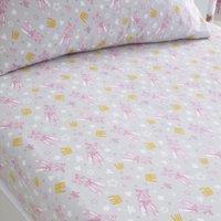 Ballet Dancer Pink Fitted Sheet Pink