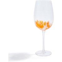 Confetti Wine Glass Orange