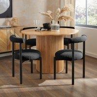 Violeta Dining Chair, Boucle