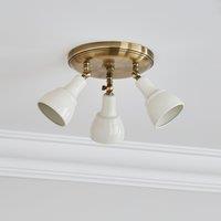 Wybridge 3 Light Semi Flush Spotlight Off-White