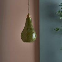 Candy Stripe Easy Fit Pendant Shade Green