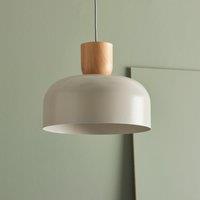Copenhagen Curved Wood and Metal Easy Fit Pendant Shade