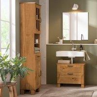 Harlow Oak Effect Tallboy Storage Unit