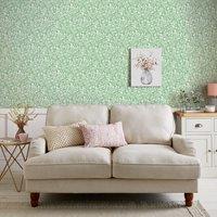 Archive Meadow Floral Wallpaper Green