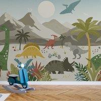 Dino Walk Wall Mural