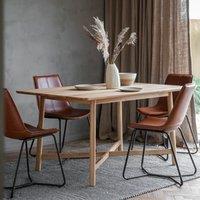 Kalia 6 Seater Dining Table, Oak