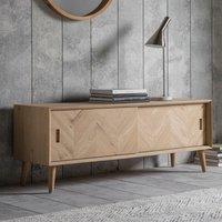 Manila TV Unit, Oak for TVs up to 60