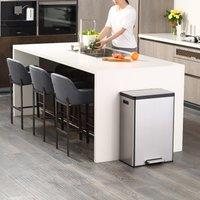 EKO Ecocasa 24/36 Litre Stainless Steel Recycling Pedal Bin