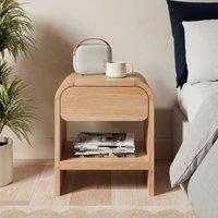 Bennett 1 Drawer Bedside Table, Light Oak