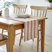 Churchgate Striped 175cm Table Runner Rhubarb