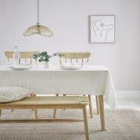 Amberley Waffle Tablecloth Ivory