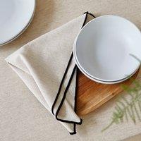 Set of 4 Contrast Stitch Napkins