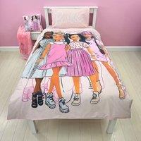 Barbie Figures Duvet Cover & Pillowcase Set, Single