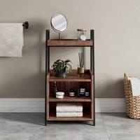 Fulton Bathroom Storage Cabinet, Pine Effect