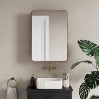 Fulton Bathroom Mirror Wall Cabinet, Pine Effect