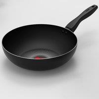 Tower Smart Start Gourmet Non-Stick Aluminium Wok, 28cm Black