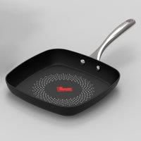 Tower Smart Start Non-Stick Ultra Forged Aluminium Grill Pan, 26cm