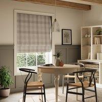 Large Check Daylight Roman Blind