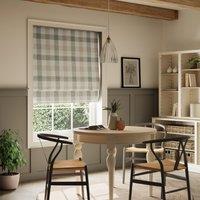 Large Check Daylight Roman Blind