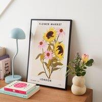 Flower Market London Poster