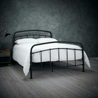 Halston Bed Frame, Metal Black