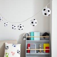 Football 10 LED String Lights Black/White