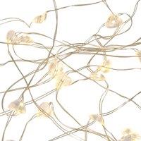 Acrylic Hearts 50 LED String Lights