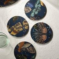 Set of 4 Kew Living Jewels Round Coasters