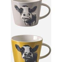 Set of 2 MM Sketch Moo Mugs