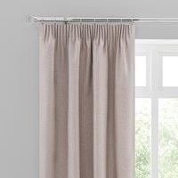 Luna Brushed Blackout Pencil Pleat Curtains