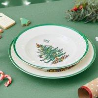 Spode Christmas Tree Set of 4 Soup Plates