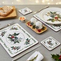 The Holly and the Ivy Placemat and Coaster Set