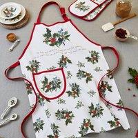 The Holly and the Ivy Cotton Apron