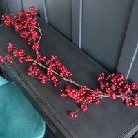 152cm Artificial Red Berry Garland