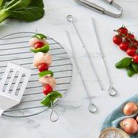 BBQ Grill Skewers Silver