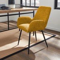 Axel Dining Chair, Boucle Chenille Old Gold