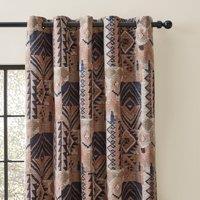 Evander Eyelet Curtains Navy