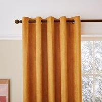 Elements Cord Eyelet Curtains Ochre