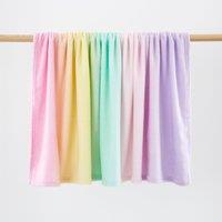 Pastel Ombre Fleece Throw MultiColoured