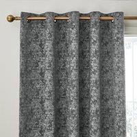 Mottled Chenille Eyelet Curtains