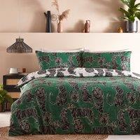 furn. Wildcat Duvet Cover Set Jungle Green