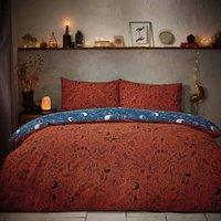 furn. Witchy Vibes Duvet Cover and Pillowcase Set Rust