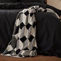 Style Sisters Knitted Cube Throw Blanket