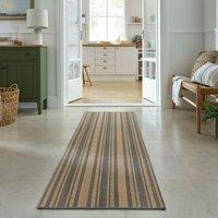 Churchgate Drayton Striped Jute Runner Grey/Brown