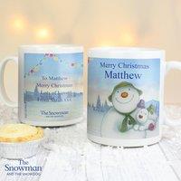 Personalised The Snowman and The Snowdog Mug